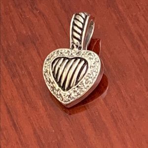 Heart CZ Pendant Charm for Necklace